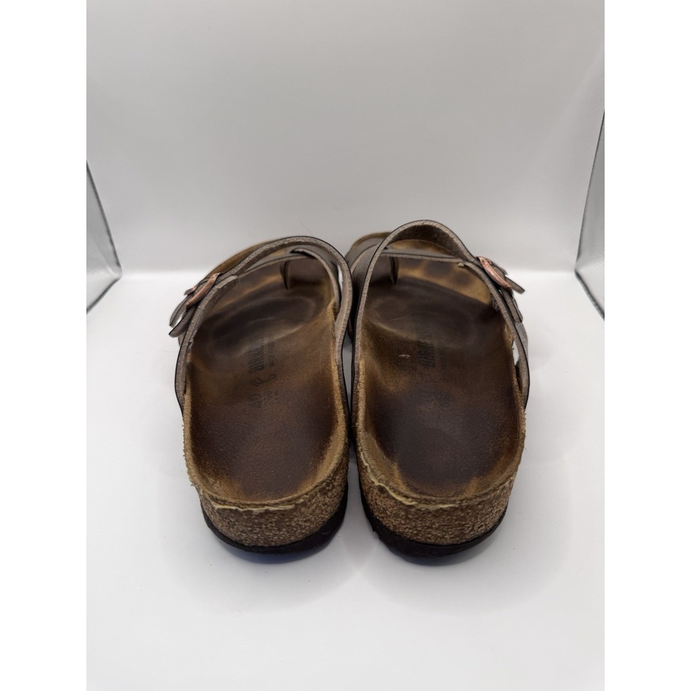 Birkenstock Mayari Women's 9 Bronze Sandals Metallic Strappy Comfort Shoes EUC - Picture 3 of 5